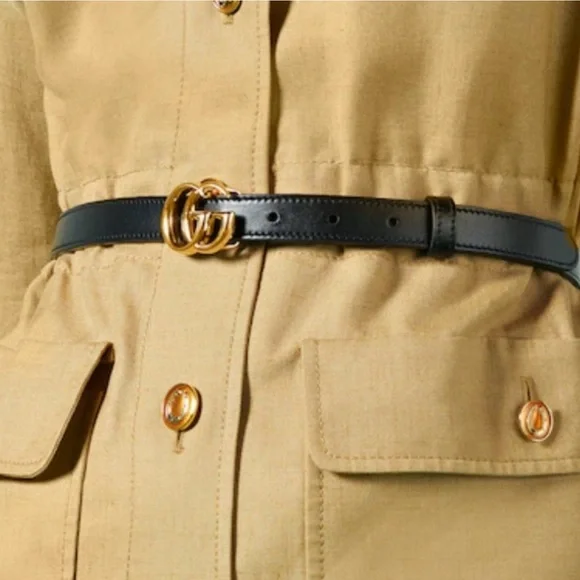 Authentic NEW GUCCI Marmont Belt with COA Gucci marmont belt gold size 80 – Lady Clara main image 2